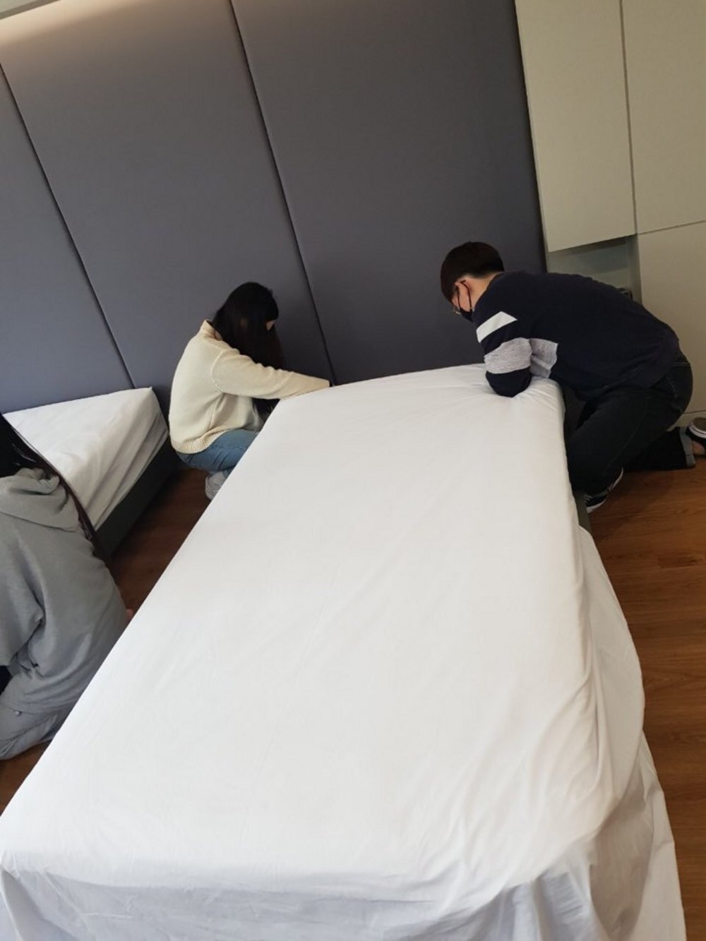 1학년 호텔객실실습수업